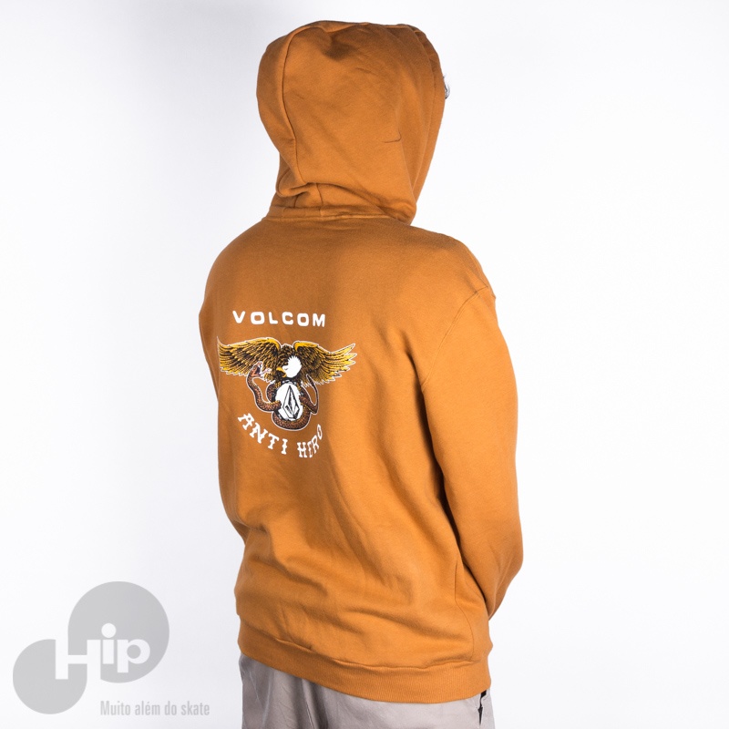 MOLETOM VOLCOM ANTIHERO LARANJA